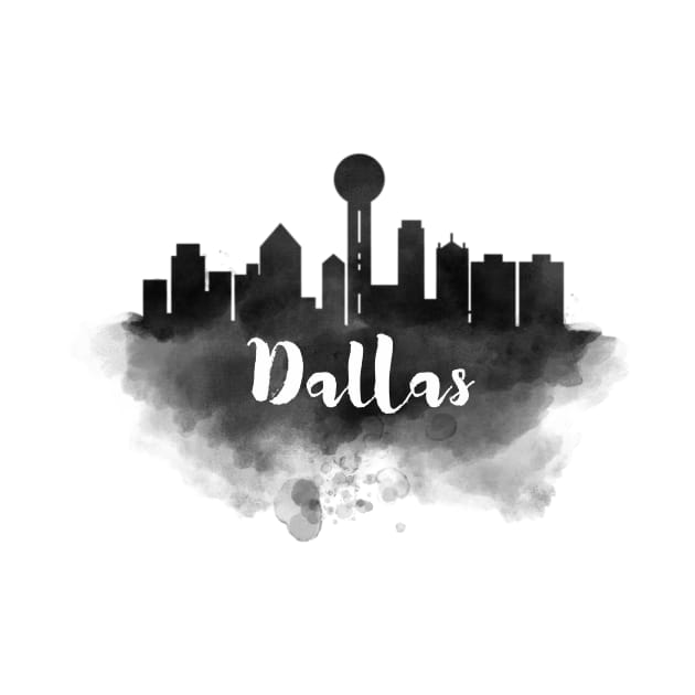 Dallas watercolor by kursatunsal