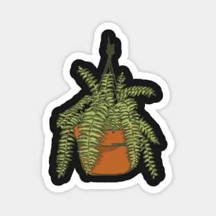 Fern Polypodiophyta Magnet