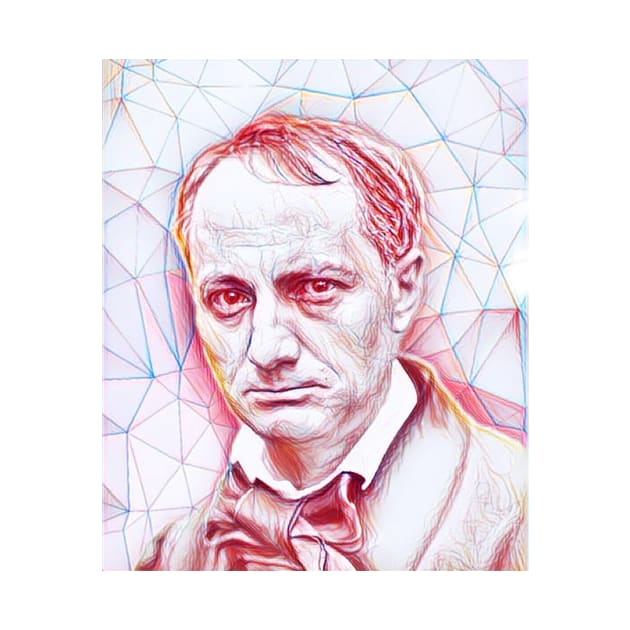 Charles Baudelaire Portrait | Charles Baudelaire Artwork | Line art by JustLit