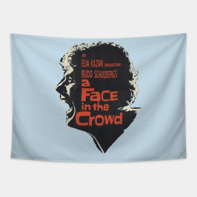 A Face in the Crowd Movie Poster Tapestry by MovieFunTime