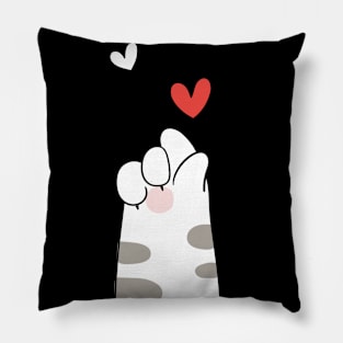 Valentines Day Heart Avocado Flower Cat Gift Idea Pillow