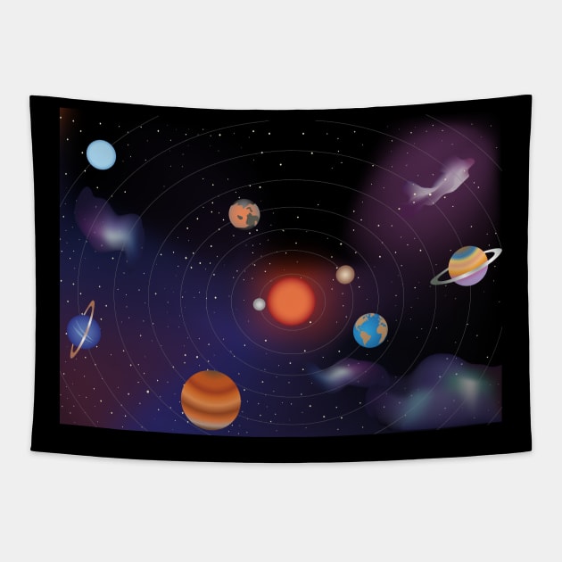 Solar system Tapestry by Viktoria1703