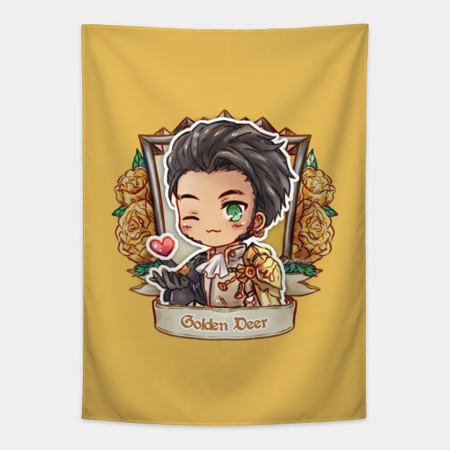 Claude of the Golden Deers! (Timeskip) Tapestry by candypiggy