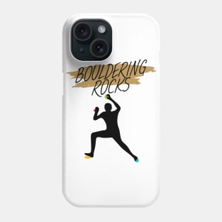 Bouldering rocks men Phone Case