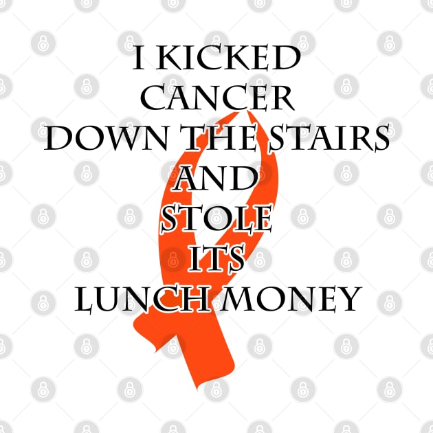 Cancer Bully (Orange Ribbon) by BlakCircleGirl