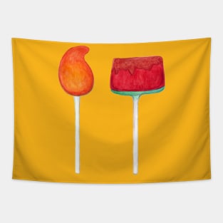 Fun watercolor Mexican Paletas Tapestry