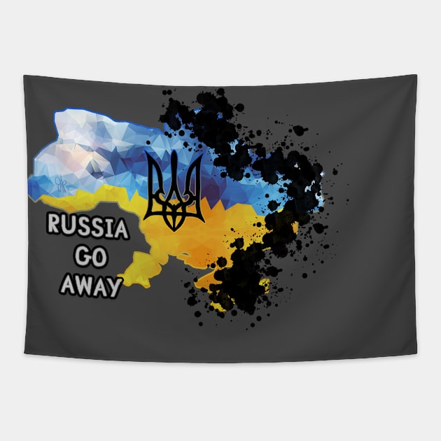 PUTIN GO AWAY Tapestry by CB_design