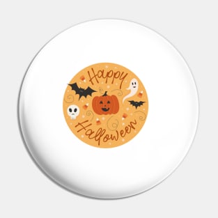 Pumpkin Party Pattern Pin