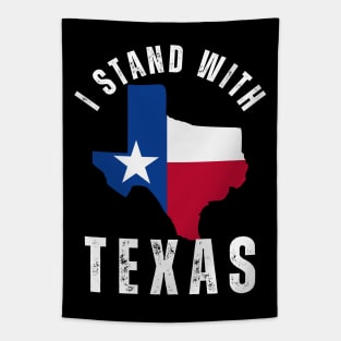 I Stand with Texas Proud Patriotic Texan State Map Tapestry