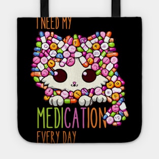 Funny Medication, Funny Cat Medication Tote