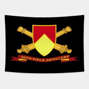 36th Field Artillery w Br - Ribbon Tapestry