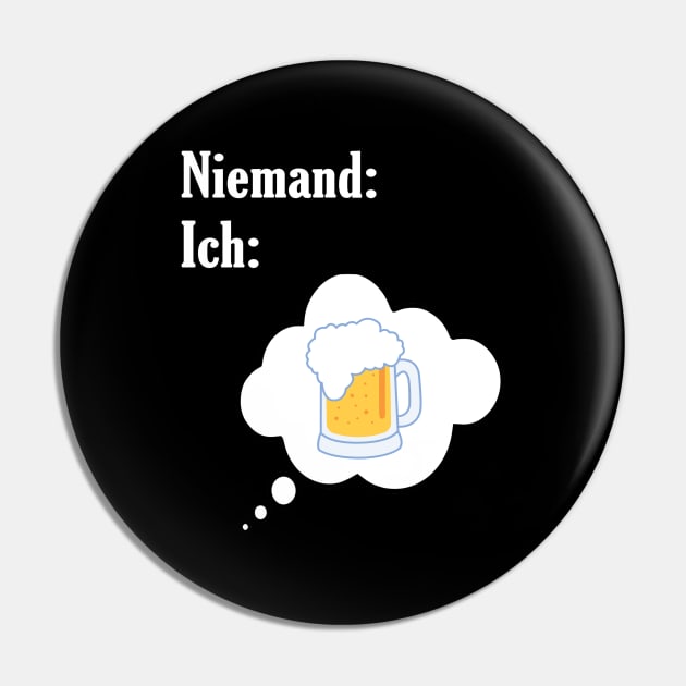 Niemand: Ich: Bier Pin by NT85