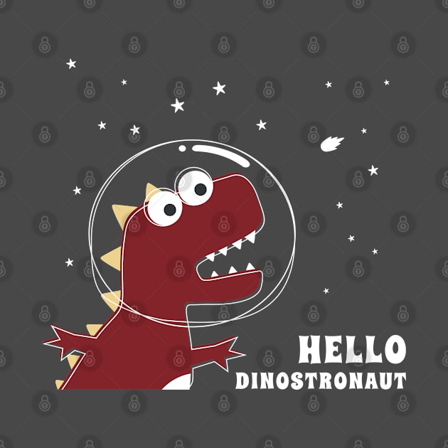 Cute Astronaut dinosaur. by KIDS APPAREL