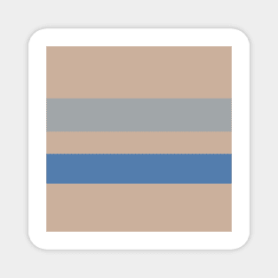 A superior variation of Arsenic, Khaki (Html/Css) (Khaki), Quick Silver and Cyan Azure stripes. Magnet