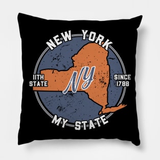 New York My State Patriot State Tourist Gift Pillow