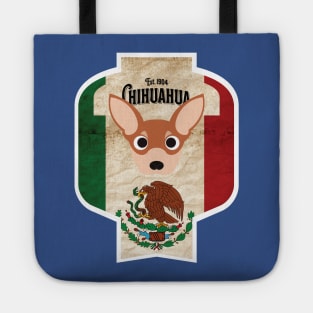 Chihuahua - Distressed Mexican Chihuahua Beer Label Design Tote