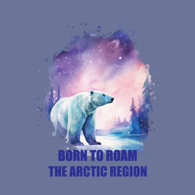 Polar Bear - Born to Roam the Arctic Region by vachala.a@gmail.com