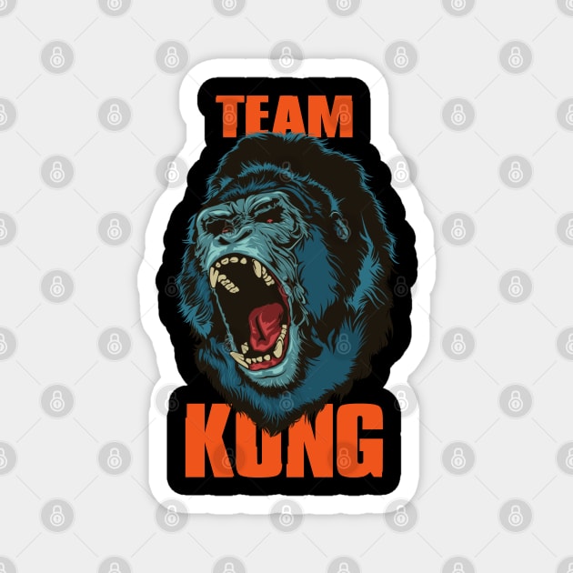 Godzilla vs Kong - Official Team Kong Neon Magnet by Pannolinno