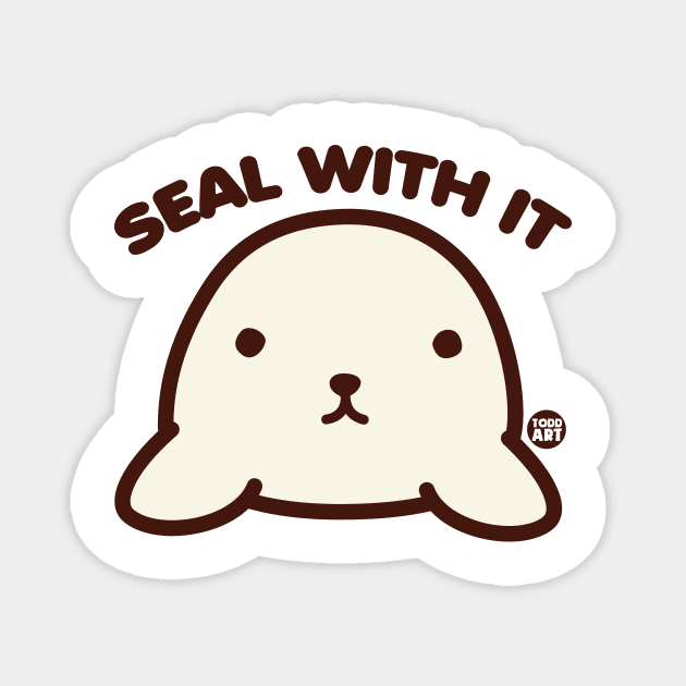 SEAL WITH IT Magnet by toddgoldmanart