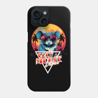 Retro Wave Grey Mouse Vibes Phone Case