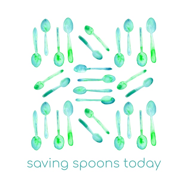 Saving Spoons Today (Green) by KelseyLovelle