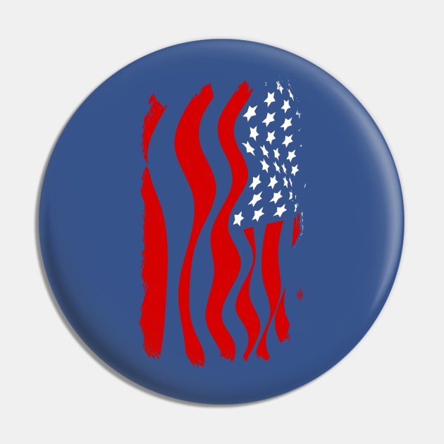 American Flag Pin by Mi Bonita Designs