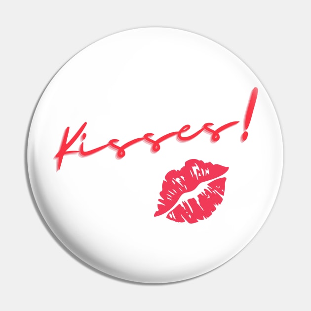 Kisses - Lips Pin by Benny Merch Pearl