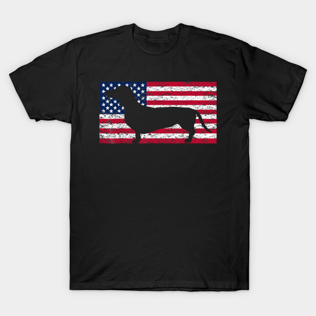 Discover Dachshund American Flag 4th Of July - Dachshund American Flag - T-Shirt