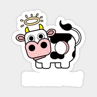 Holy Holey Cow Cute Animal Pun Magnet