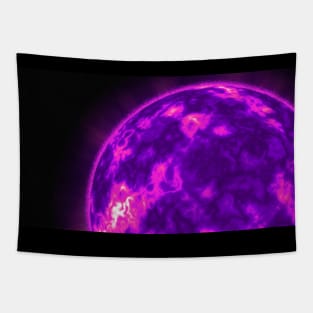 The Sun's Surface Close-Up - Purple Tapestry