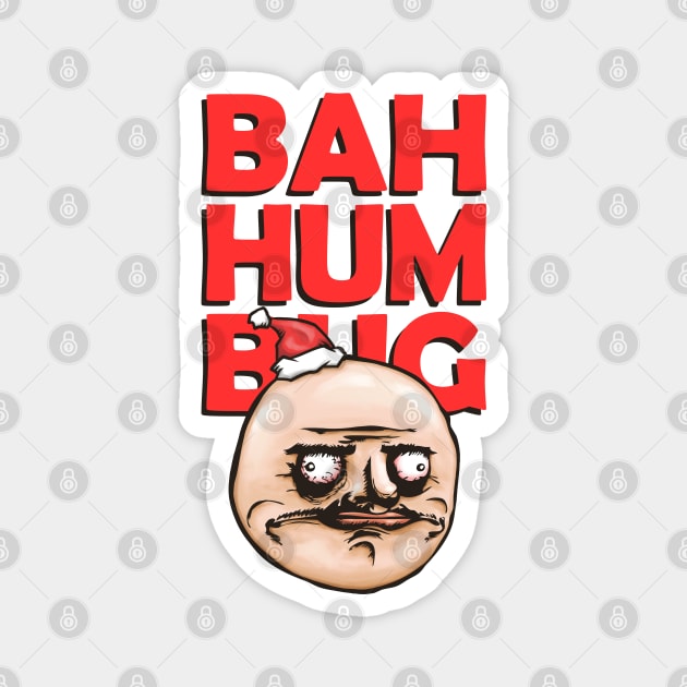 Funny Bah Humbug Rage Comic Me Gusta Magnet by Takeda_Art