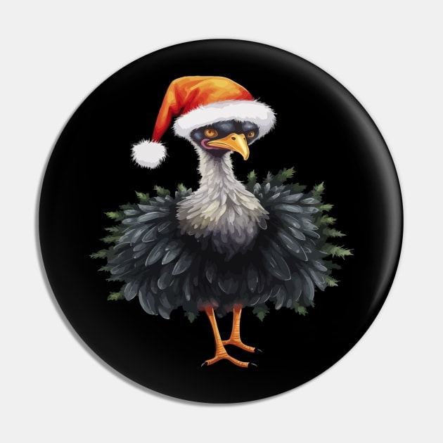 Ostrich Christmas Pin by JH Mart