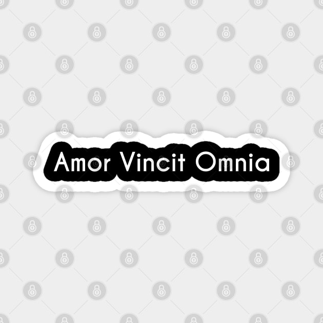 Amor Vincit Omnia...Love Conquers All! Magnet by ClaudiaFlores