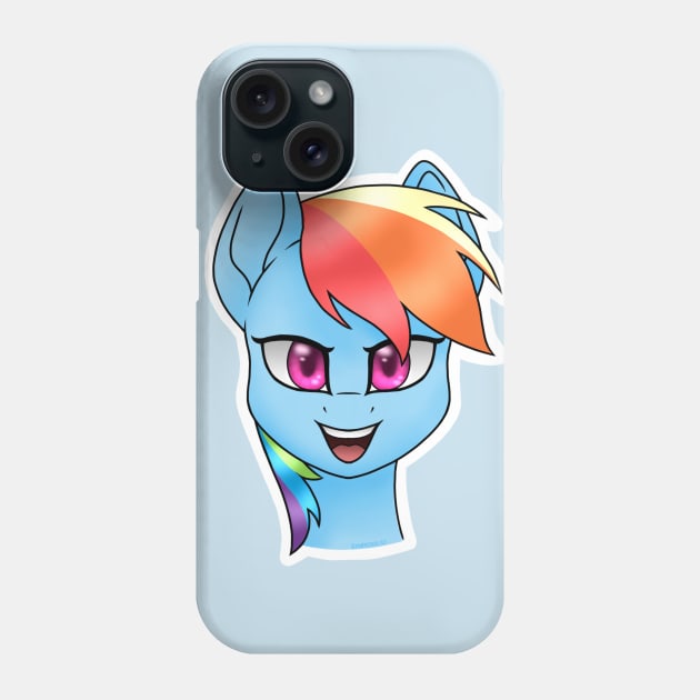 Rainbow Dash Smile Phone Case by Lyvewyre Studios