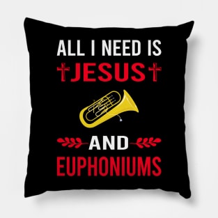 I Need Jesus And Euphonium Euphoniums Pillow