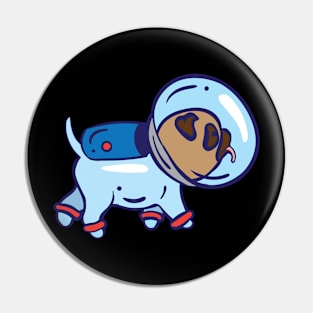 Dog in spacesuit Pin