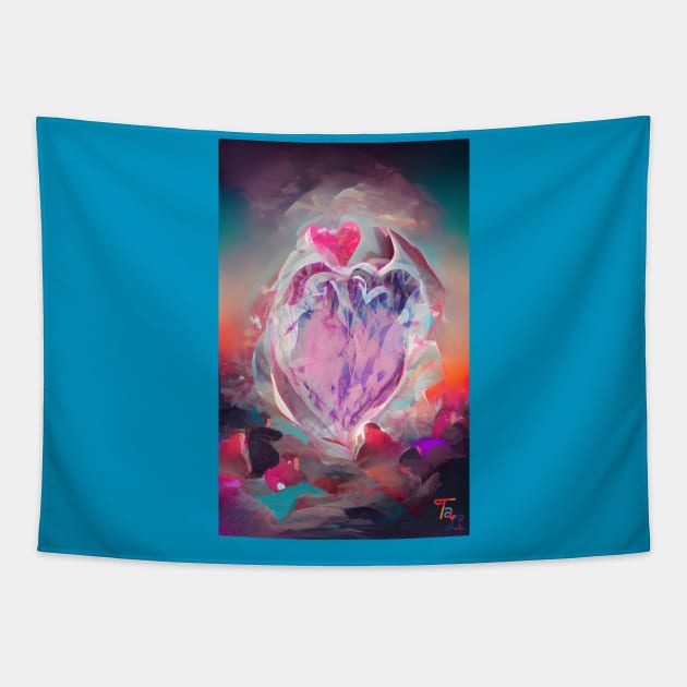 Frozen Heart - Bring Our Husbands Home We Pray Tapestry by TaLi's Are2wild4u Designs