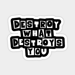 Destroy What Destroys You: Punk Wisdom Collection Magnet