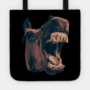 Funny Yawning Horse Tote