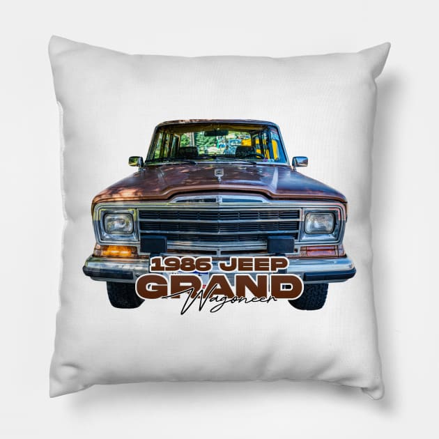 1986 Jeep Grand Wagoneer Pillow by Gestalt Imagery