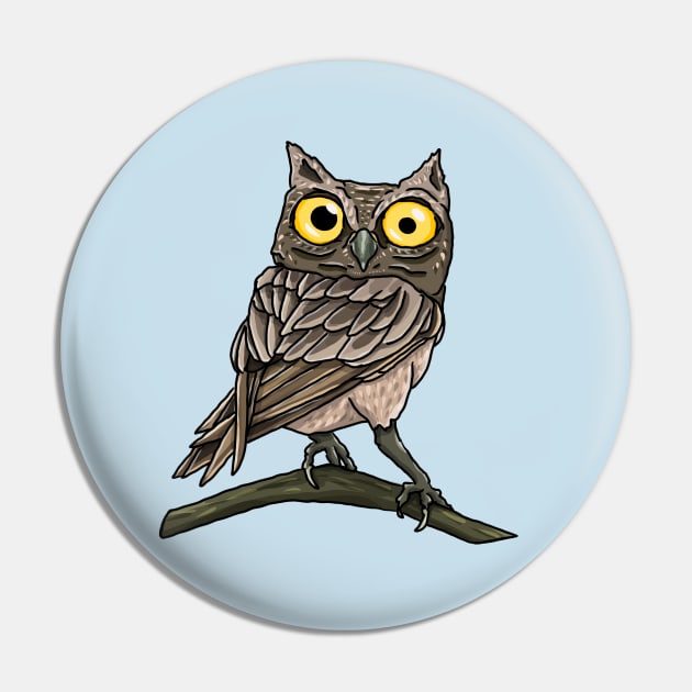 Suspicious Owlet Pin by New World Aster 