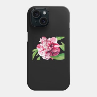 Single Red Peony Rose Phone Case