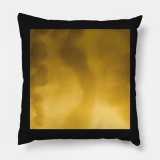 Gold Watercolour Ombre Pillow