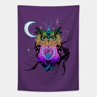 Magical owl Tapestry