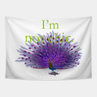 I'm not chic funny design Tapestry