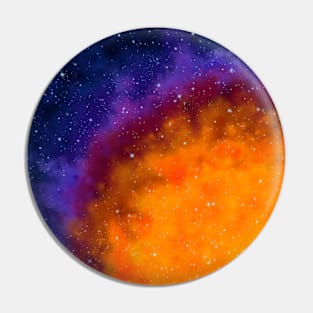 Bright Orange Nebula Pin