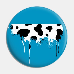 Cow, Ink Blot, Cow Spots, Splash, Splatter, Abstract Pin