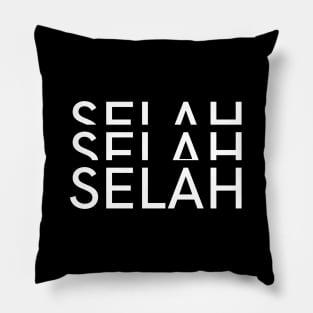 Selah | Christian Typography Pillow