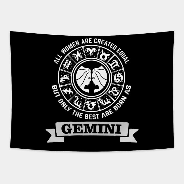 Only The Best Women Are Born As Gemini Tapestry by CB Creative Images