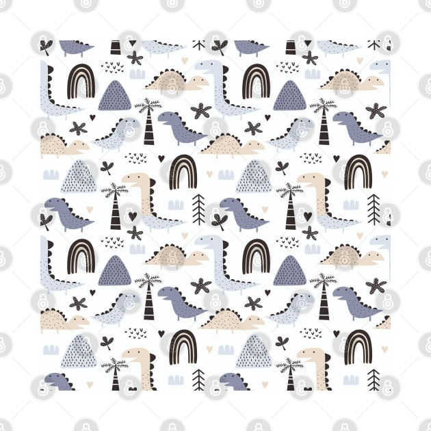 Cute Dinosaur Pattern by Stay Studio